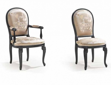 Chair with carved frame Mediterraneo, Angelo Cappellini