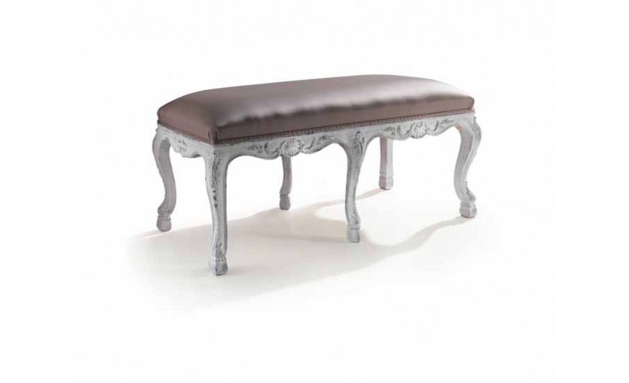 Bench with a frame made of wood Mediterraneo, Angelo Cappellini