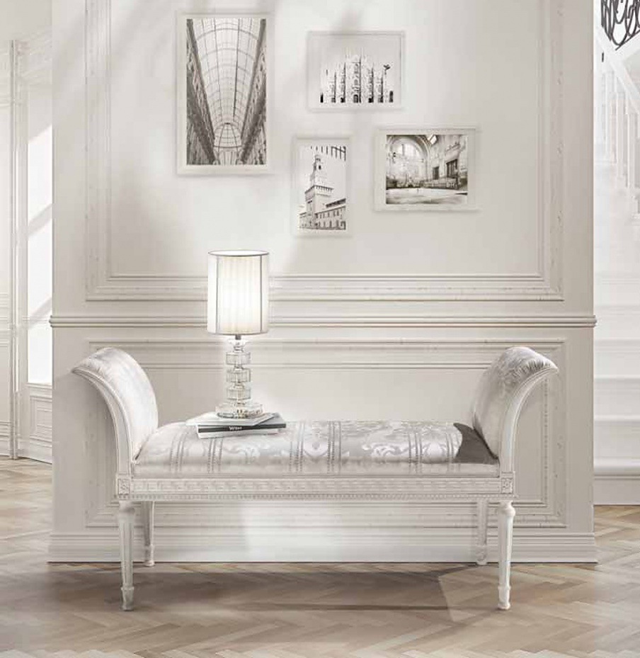 Bench with armrests Mediterraneo, Angelo Cappellini