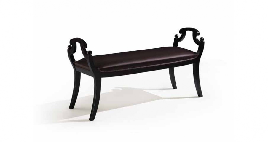 Bench with a frame made of wood Mediterraneo, Angelo Cappellini