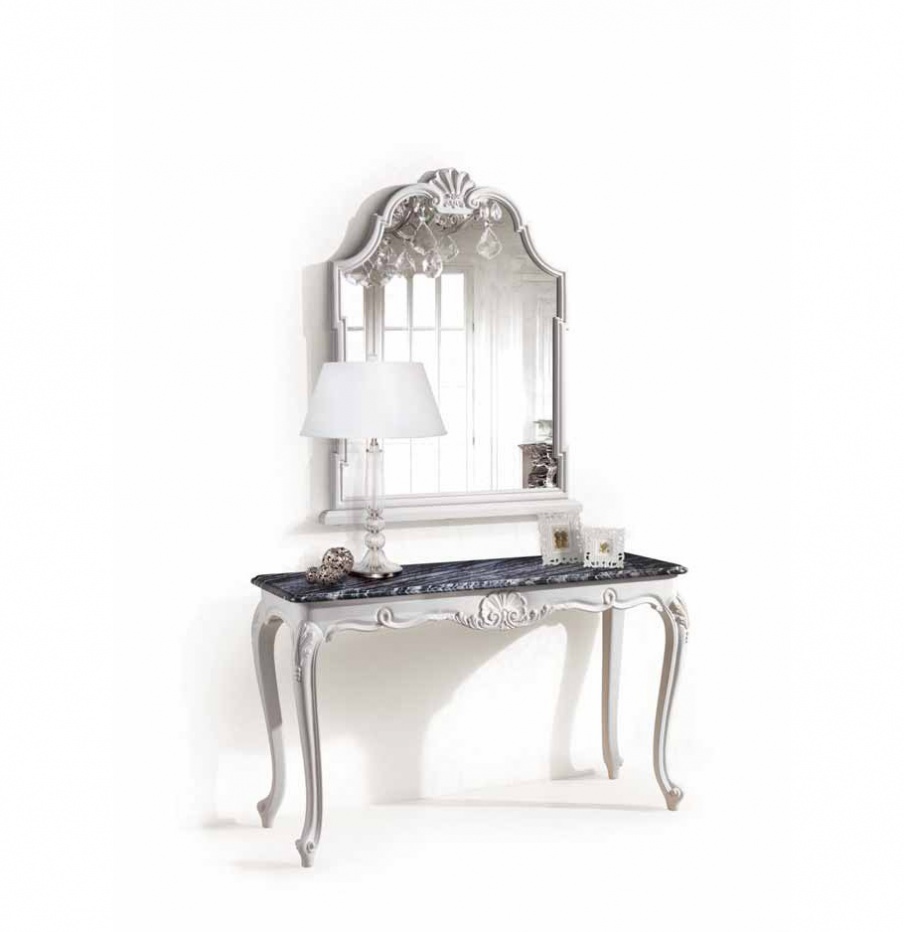 Console with mirror in carved frame Mediterraneo, Angelo Cappellini