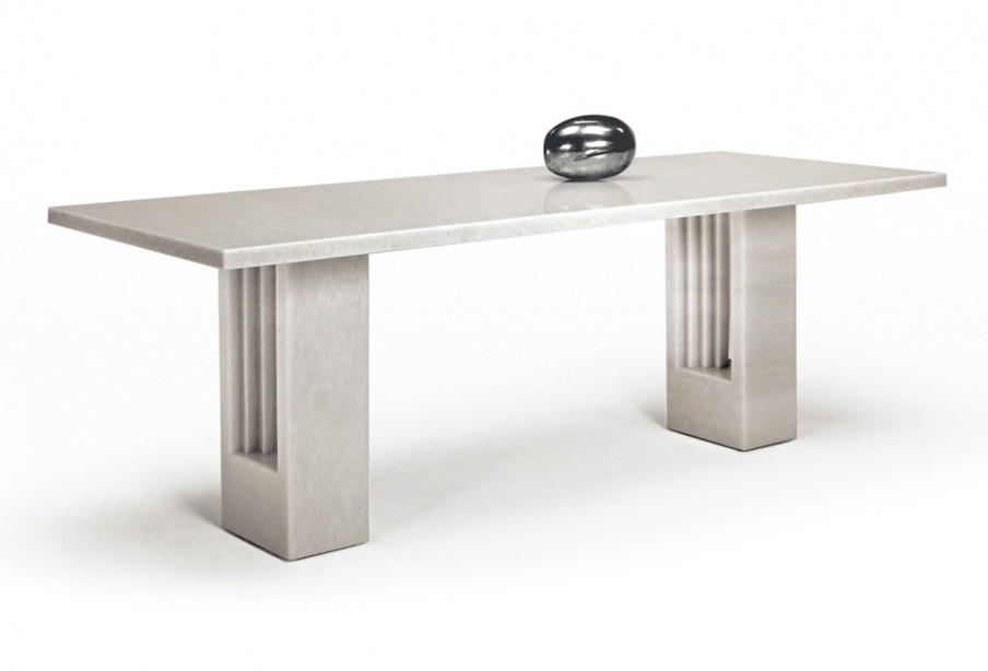 Table Delfi on marble pillars, Cassina