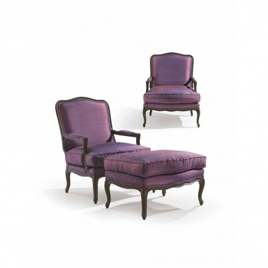 Chair with Ottoman Mediterraneo