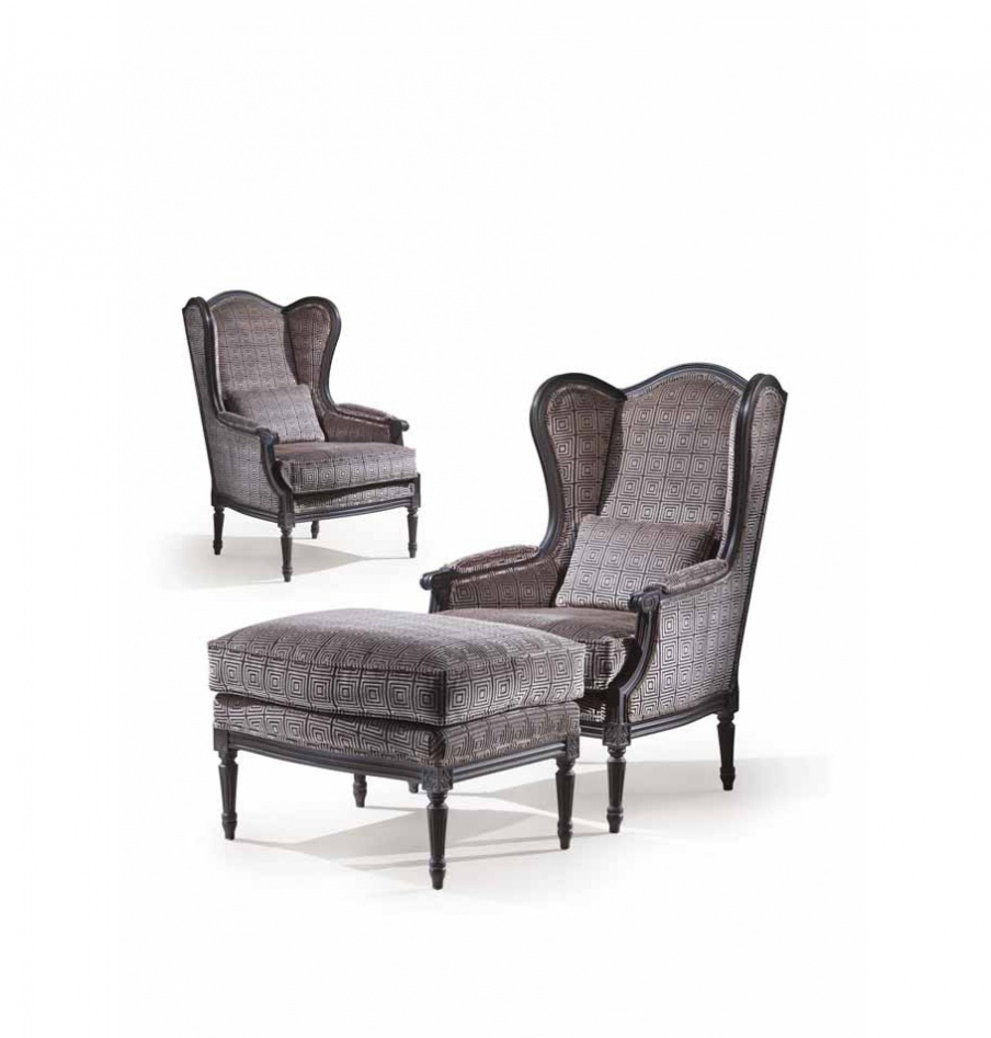 Chair with Ottoman Mediterraneo, Angelo Cappellini