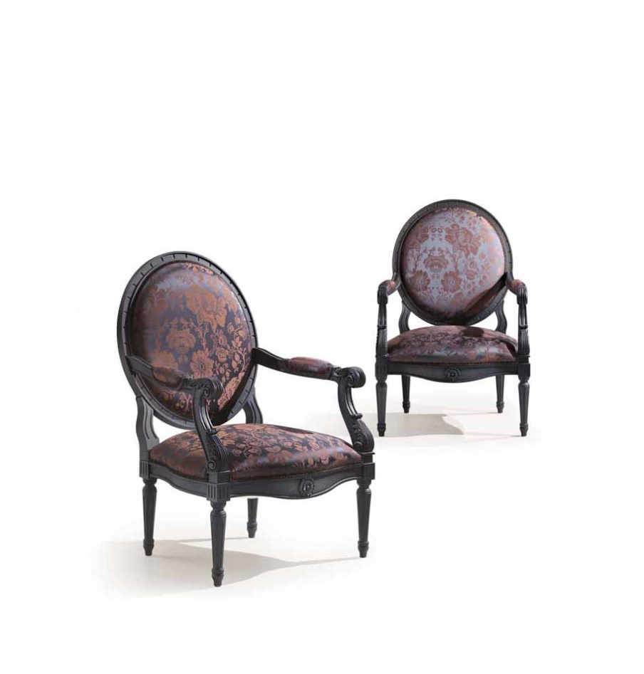 Chair with round backrest Mediterraneo, Angelo Cappellini