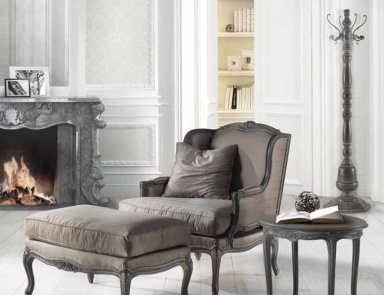 Chair with Ottoman Mediterraneo, Angelo Cappellini