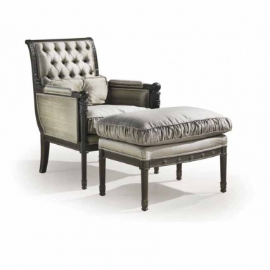 Chair with Ottoman Mediterraneo