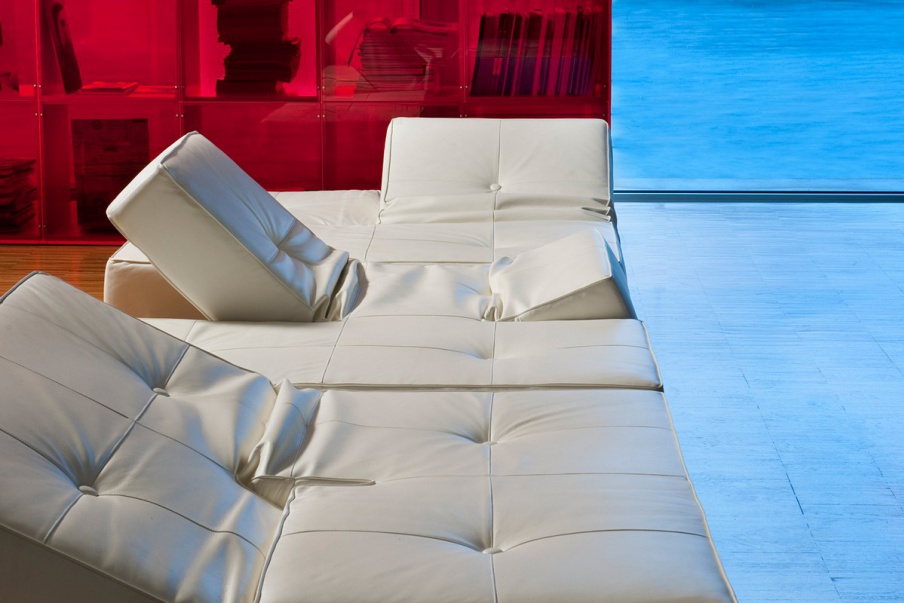 Sofa - transformer on a metal frame Damier Edra