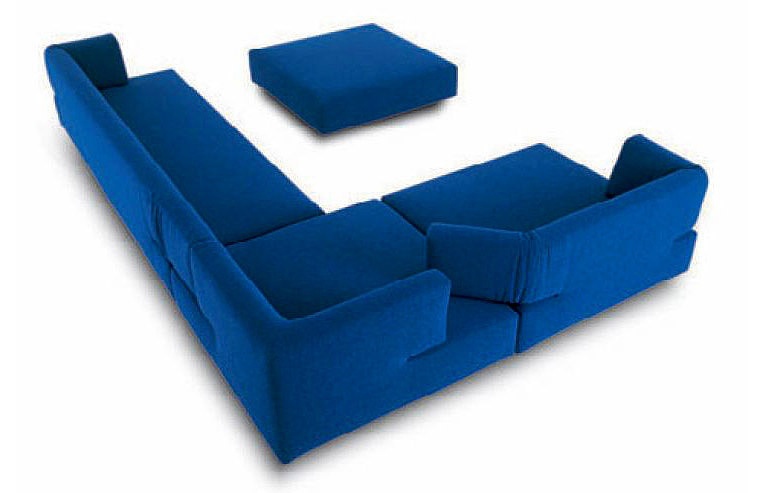 A modular sofa on a frame of MDF Esse, Edra