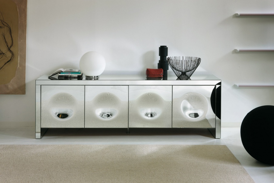 Sideboard in solid walnut Canaletto Empire, Porada