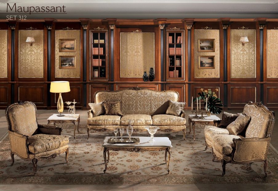 Living room (sofa set) Maupassant, Angelo Cappellini