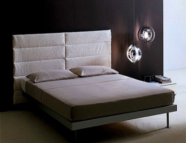 Double bed on the aluminum frame Filippo, EmmeBi