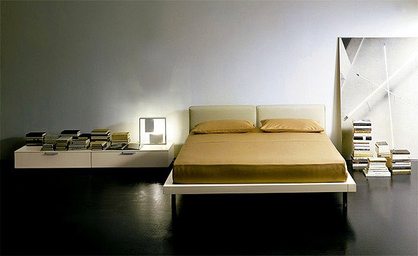 Bed with upholstered headboard Victor, EmmeBi