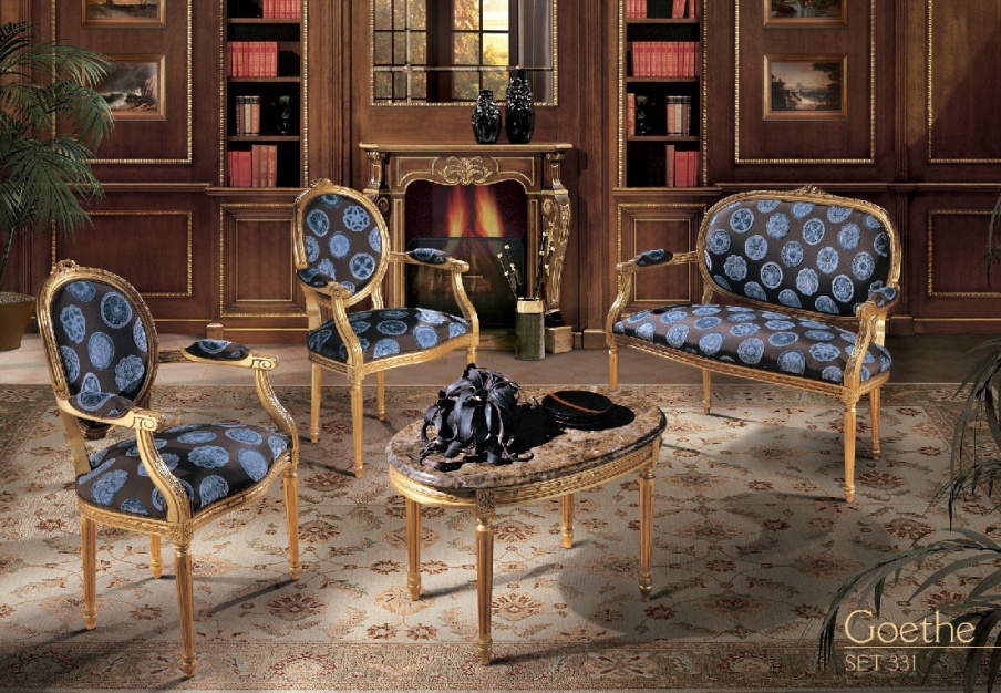 Living room (sofa set) Goethe, Angelo Cappellini