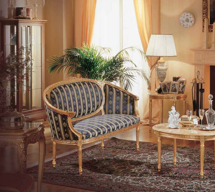 Two seater sofa with fabric upholstery Voltaire, Angelo Cappellini