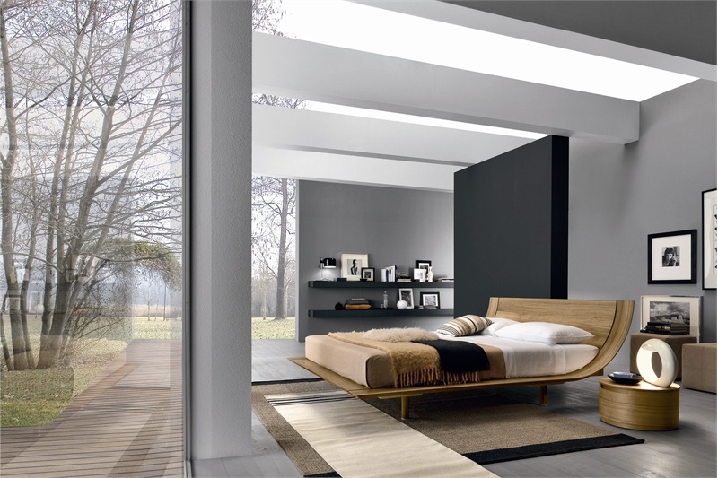 Double bed "Arc", Aqua - Presotto