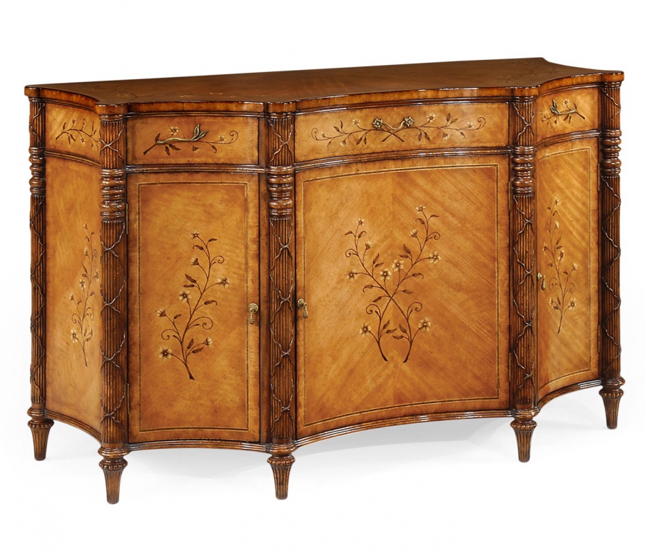 Sideboard with floral marquetry Versailles, Jonathan Charles