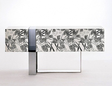 Pedestal two-leaf on the frame of aluminum Flo, EmmeBi