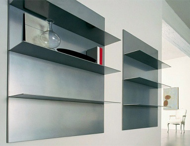 Aluminum wall shelves from All EmmeBi