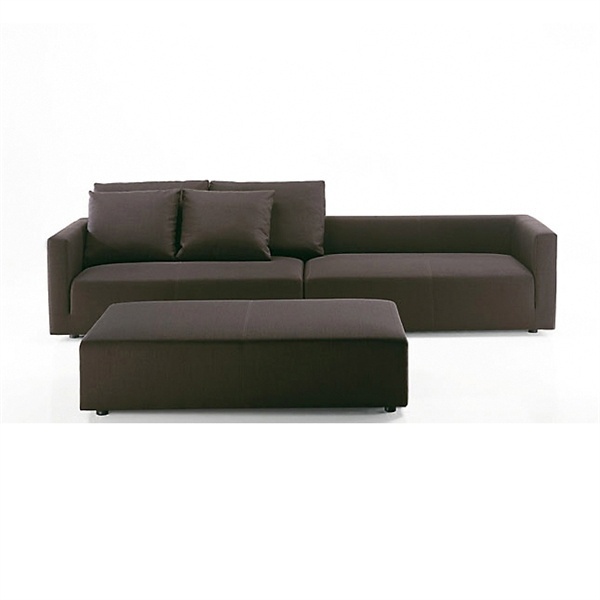 Padded pouf frame solid wood, Ambrogio - features tisettanta furnishings