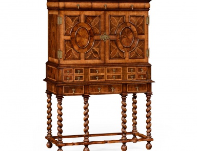 Cabinet for TV on the twisted legs of William and Mary, Jonathan Charles
