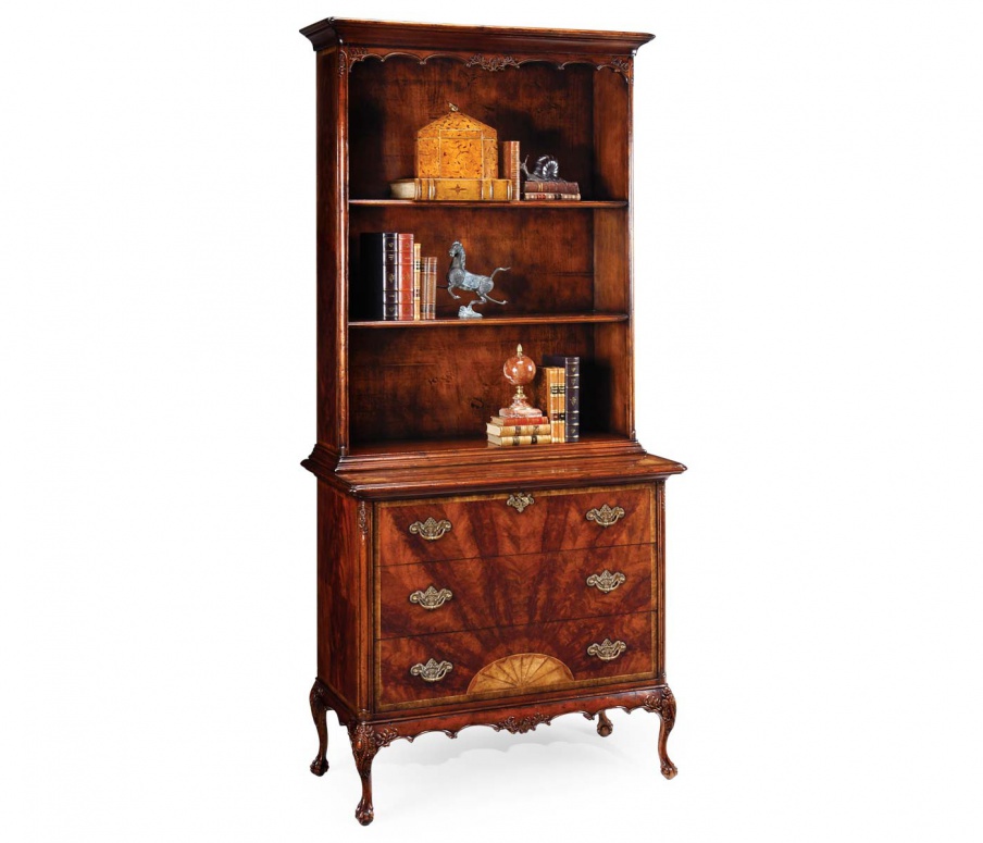 A bookcase with open shelves George III, Jonathan Charles