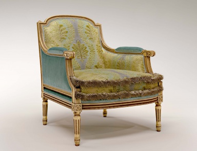 Armchair in fabric Luigi XVI, Bruno Zampa