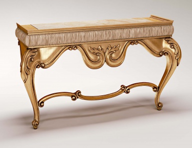 Passepartout console with marble top, Bruno Zampa