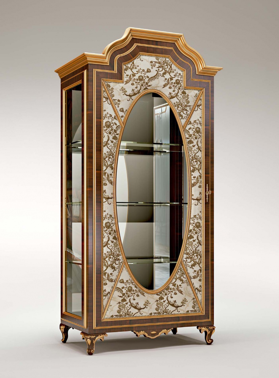 Showcase Ginevra solid wood, Bruno Zampa