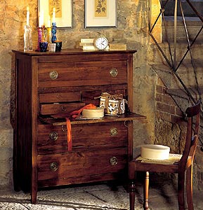 A chest of drawers made of solid wood, DOLFI