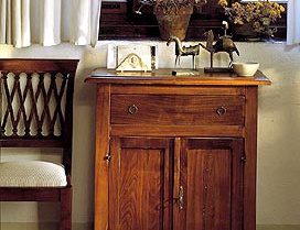 A chest of drawers made of solid wood, DOLFI