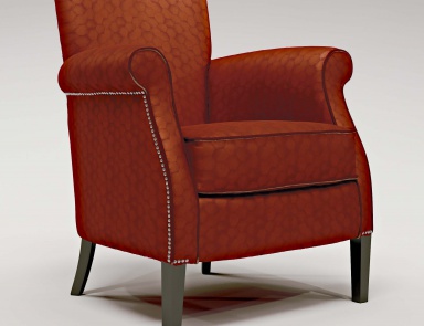 Armchair in fabric Aurora, Bruno Zampa