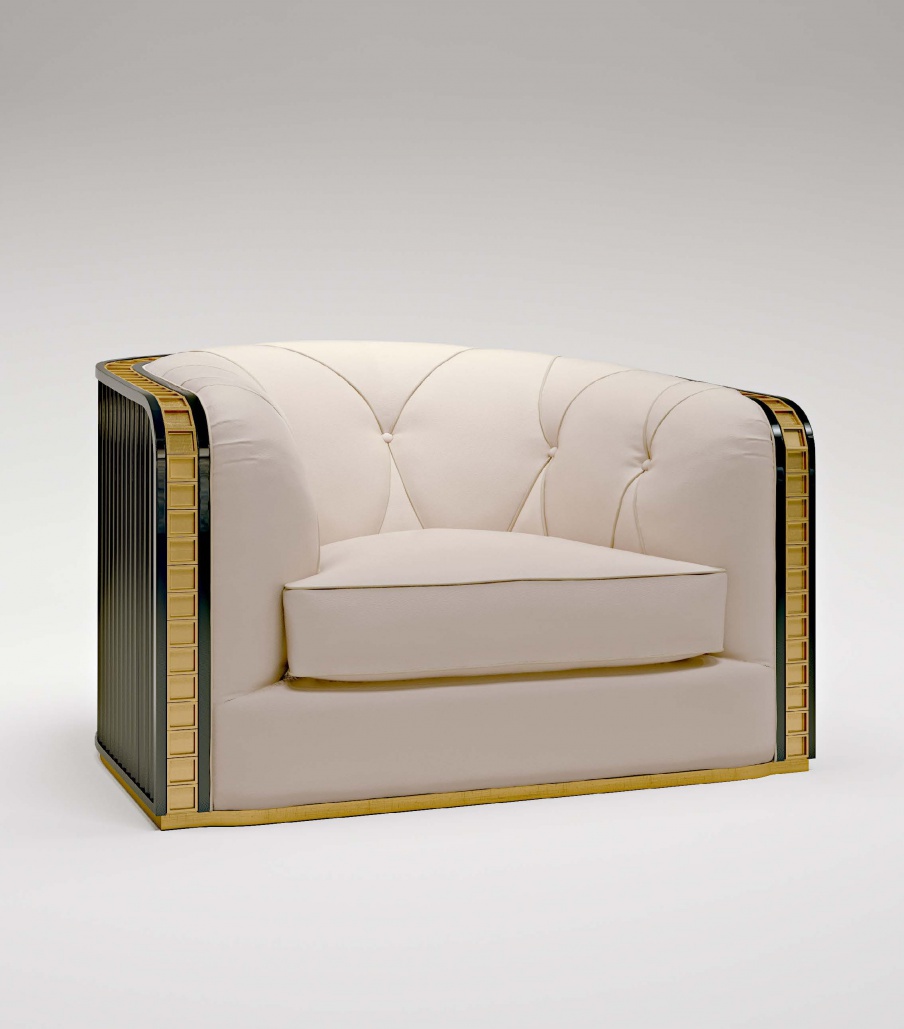 Armchair in fabric Bauhaus, Bruno Zampa