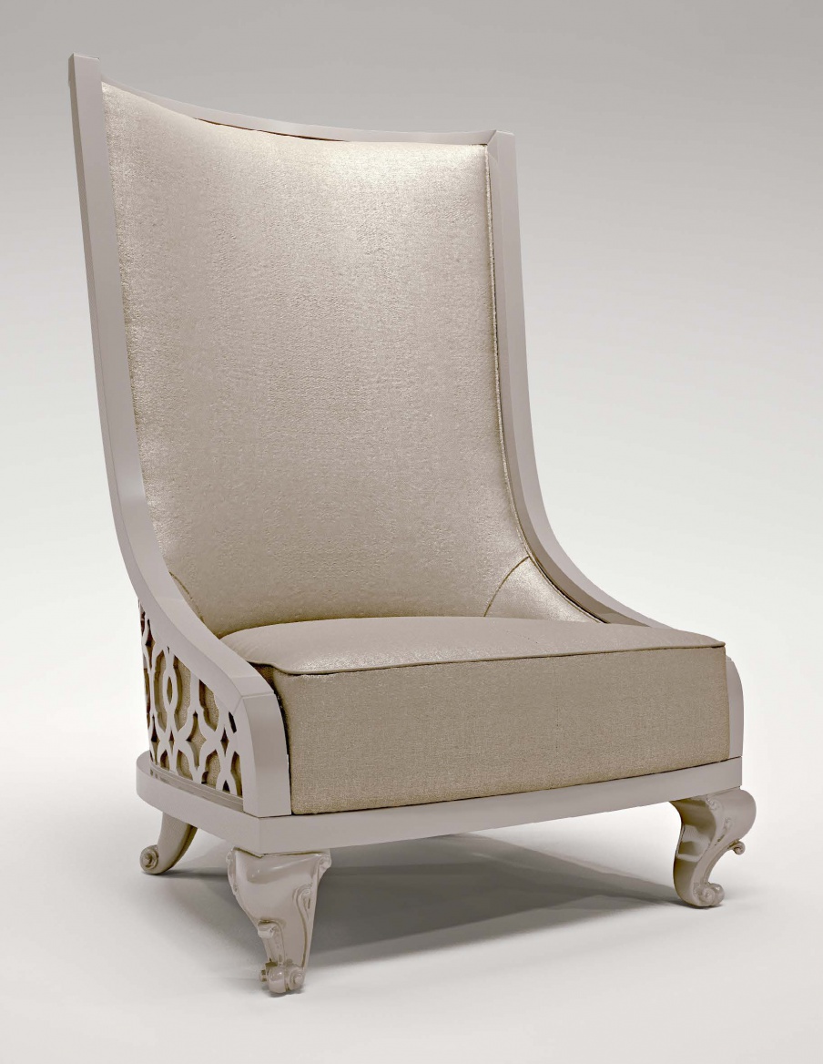 Chair with high back Club, Bruno Zampa