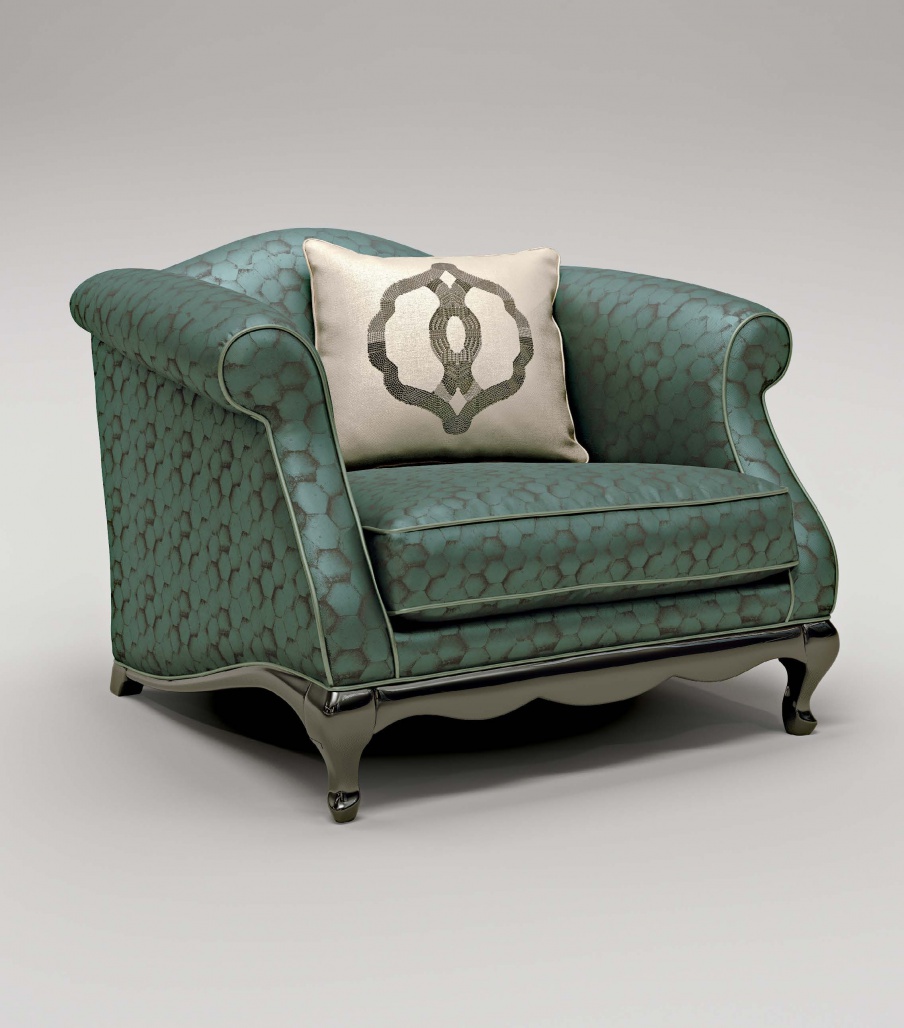 Armchair in fabric Fly, Bruno Zampa