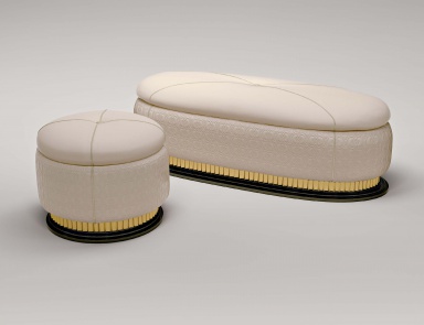 Round pouf Walt, Bruno Zampa