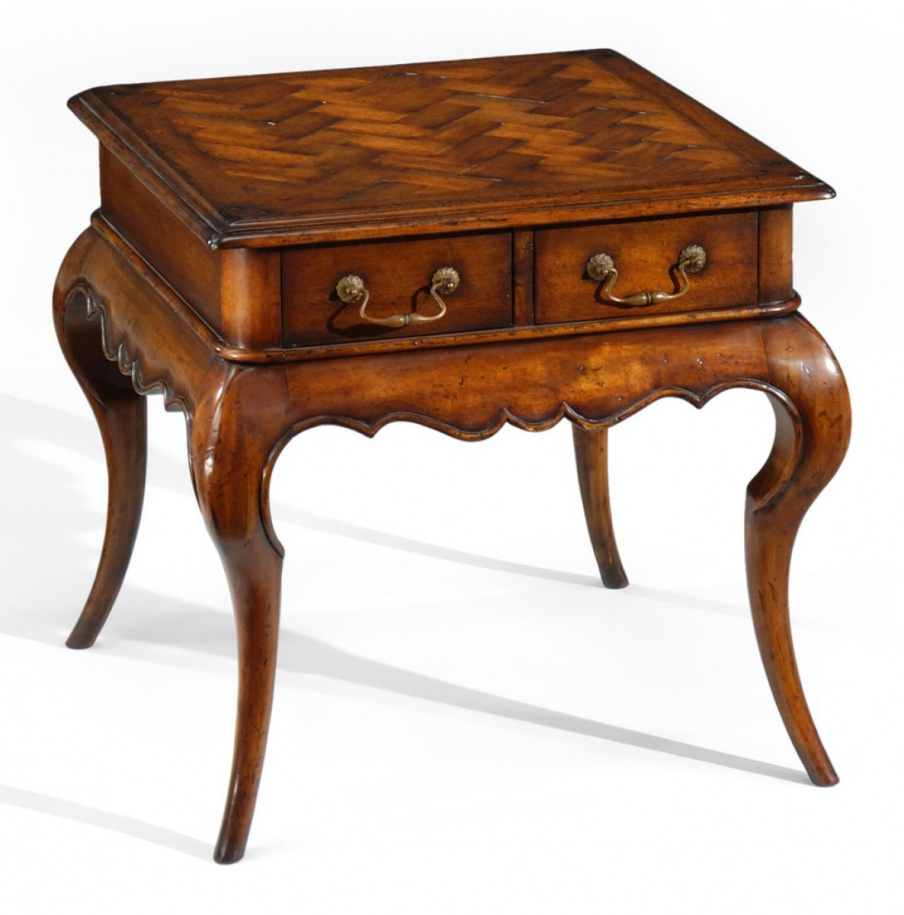 Table with top made of parquet Board Country Farmhouse, Jonathan Charles