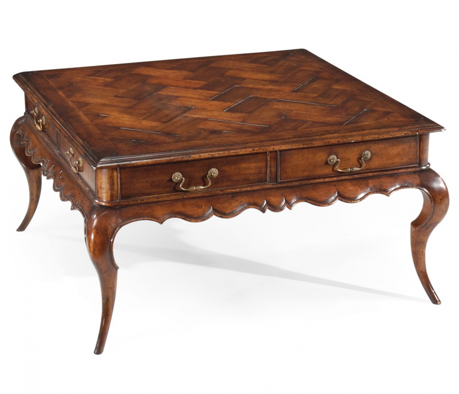 Table with top made of parquet Board Country Farmhouse, Jonathan Charles