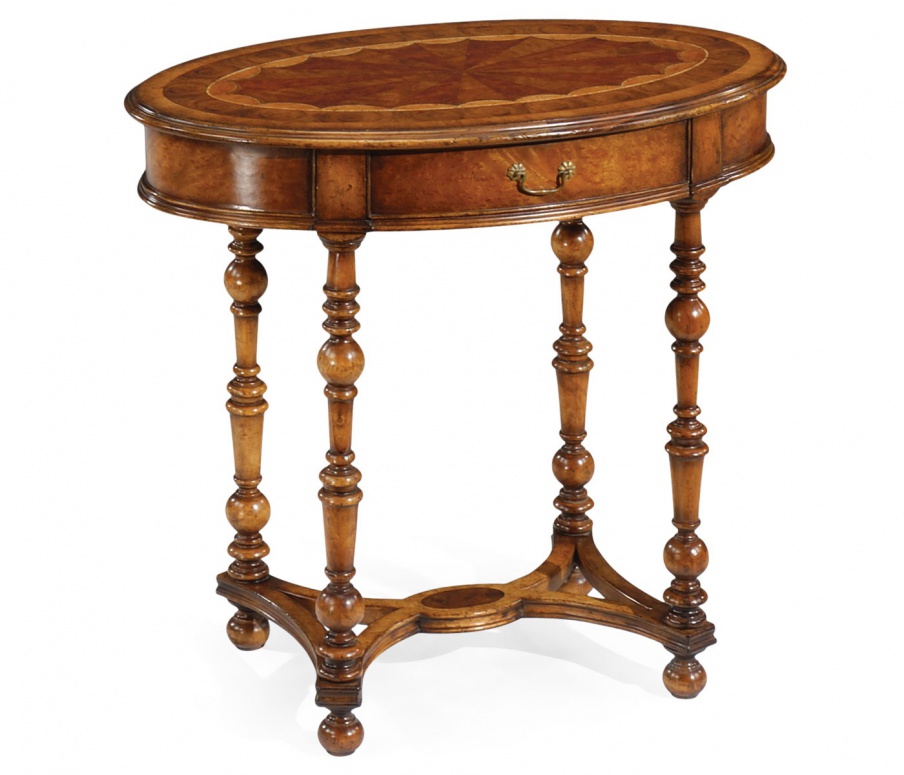 Oval marquetry table Windsor, Jonathan Charles