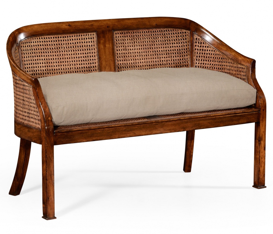 Double sofa wicker cane Country Farmhouse, Jonathan Charles