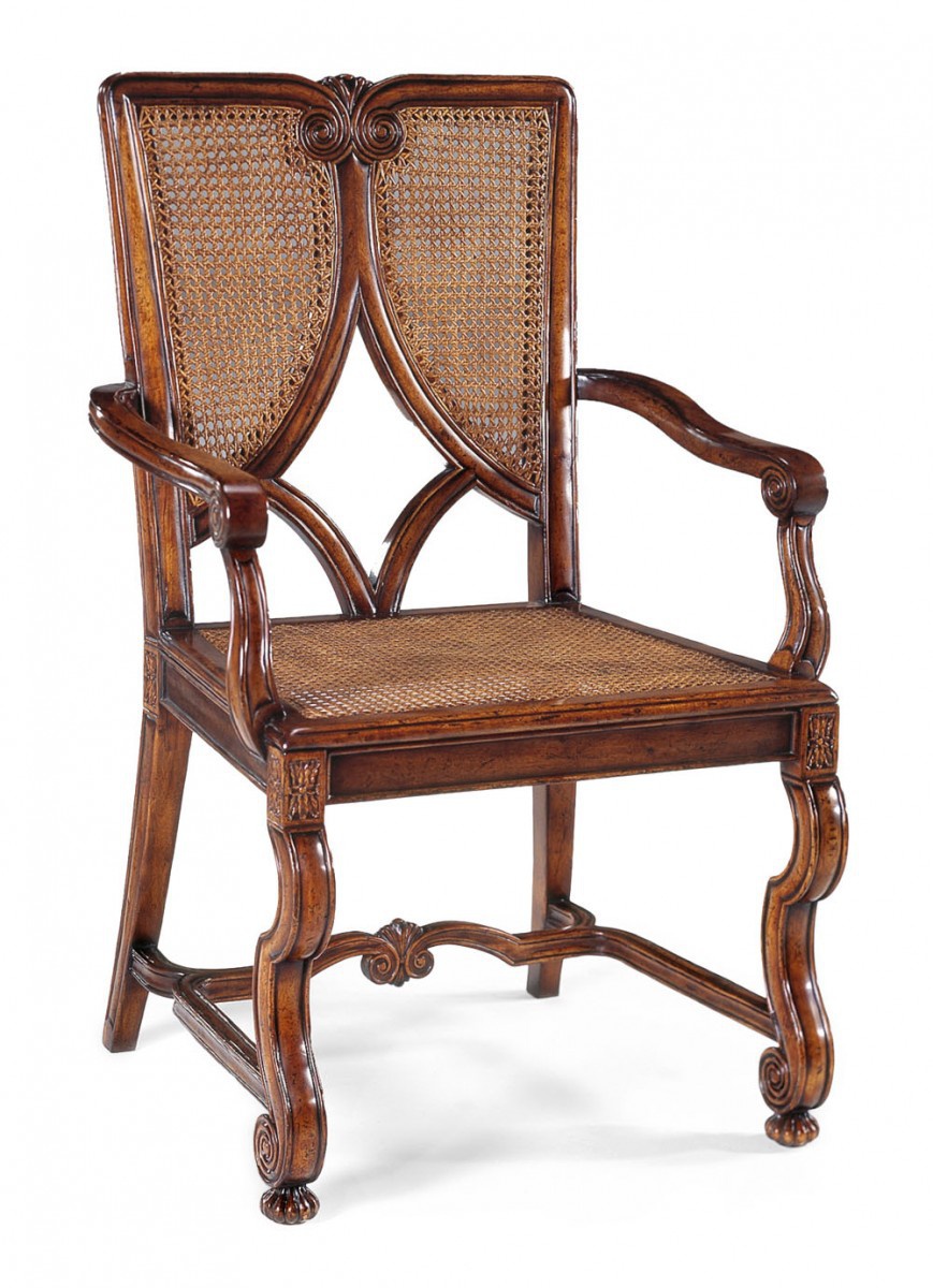 Chair with wicker seat and back Country Farmhouse, Jonathan Charles