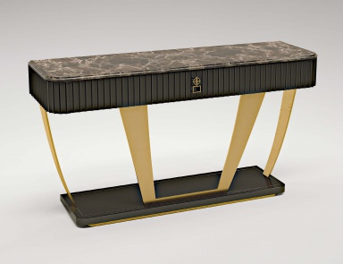 The console is made of solid wood Swing, Bruno Zampa
