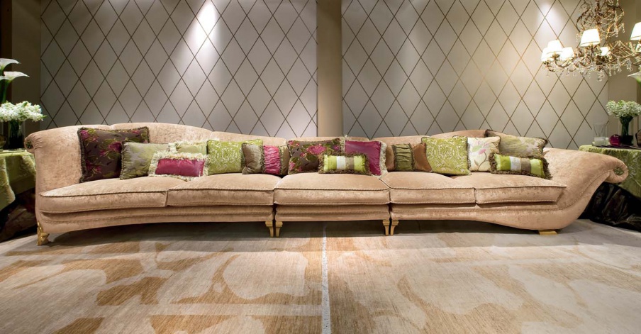 Semi-circular sofa Hyde Park, Bruno Zampa