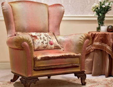 Armchair in fabric, Alexander, Bruno Zampa