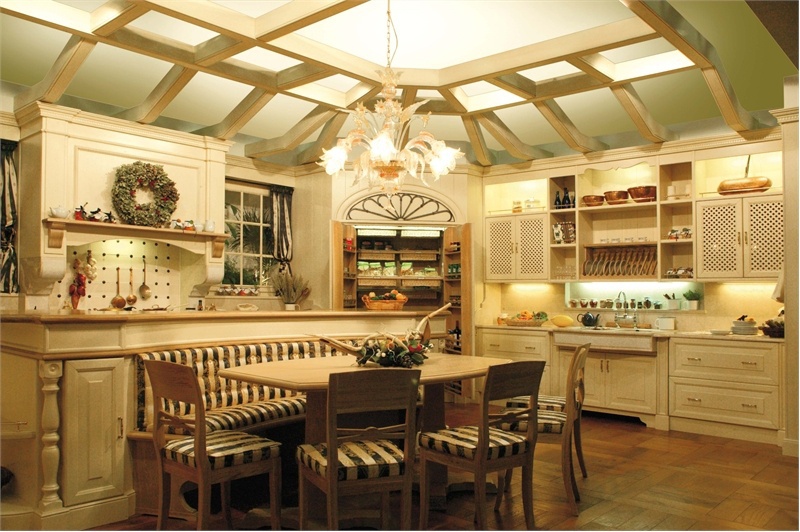 Set for the kitchen carved from solid wood Faoma Luxury