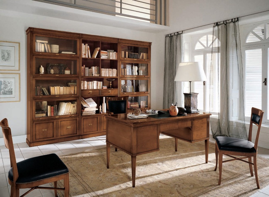 Headsets for office with bookcase Taormina, Bizzotto