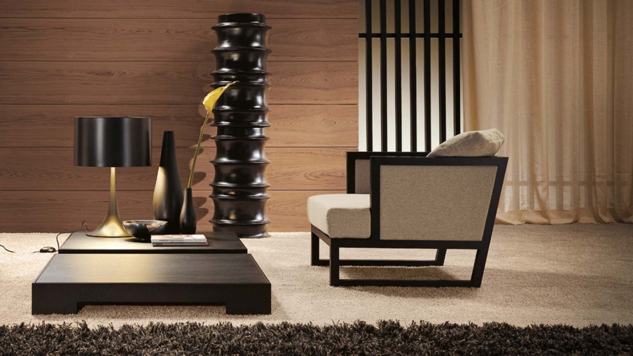 A chair made of wood oak Agra, Busnelli