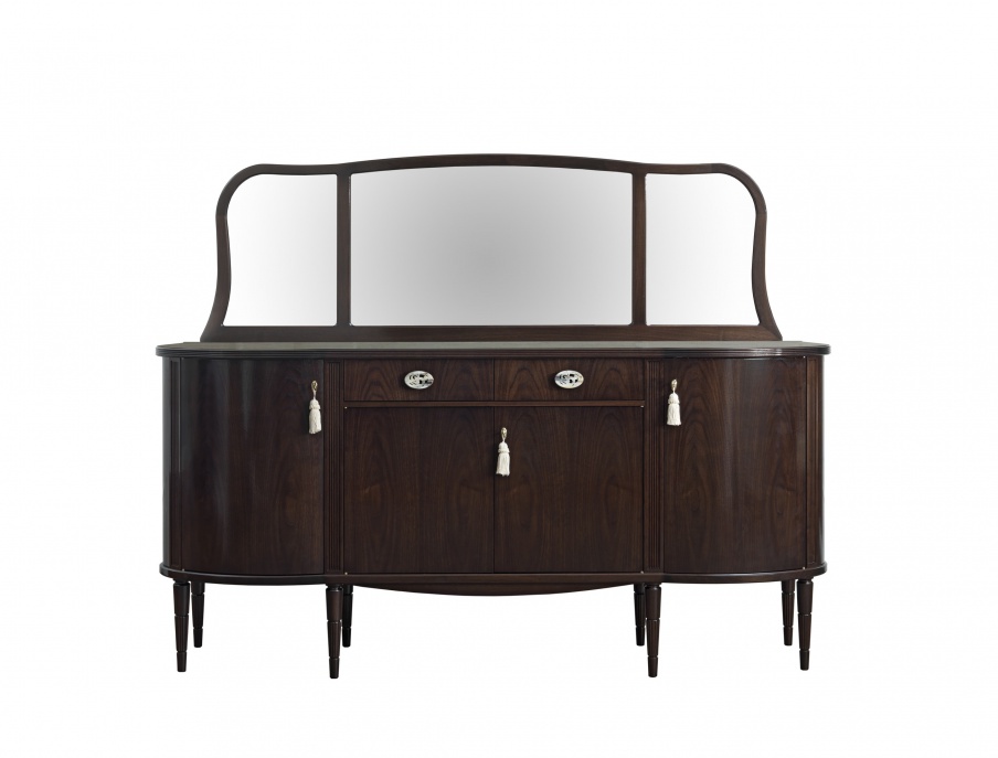 Dorabella sideboard in solid American walnut, Galimberti Nino 