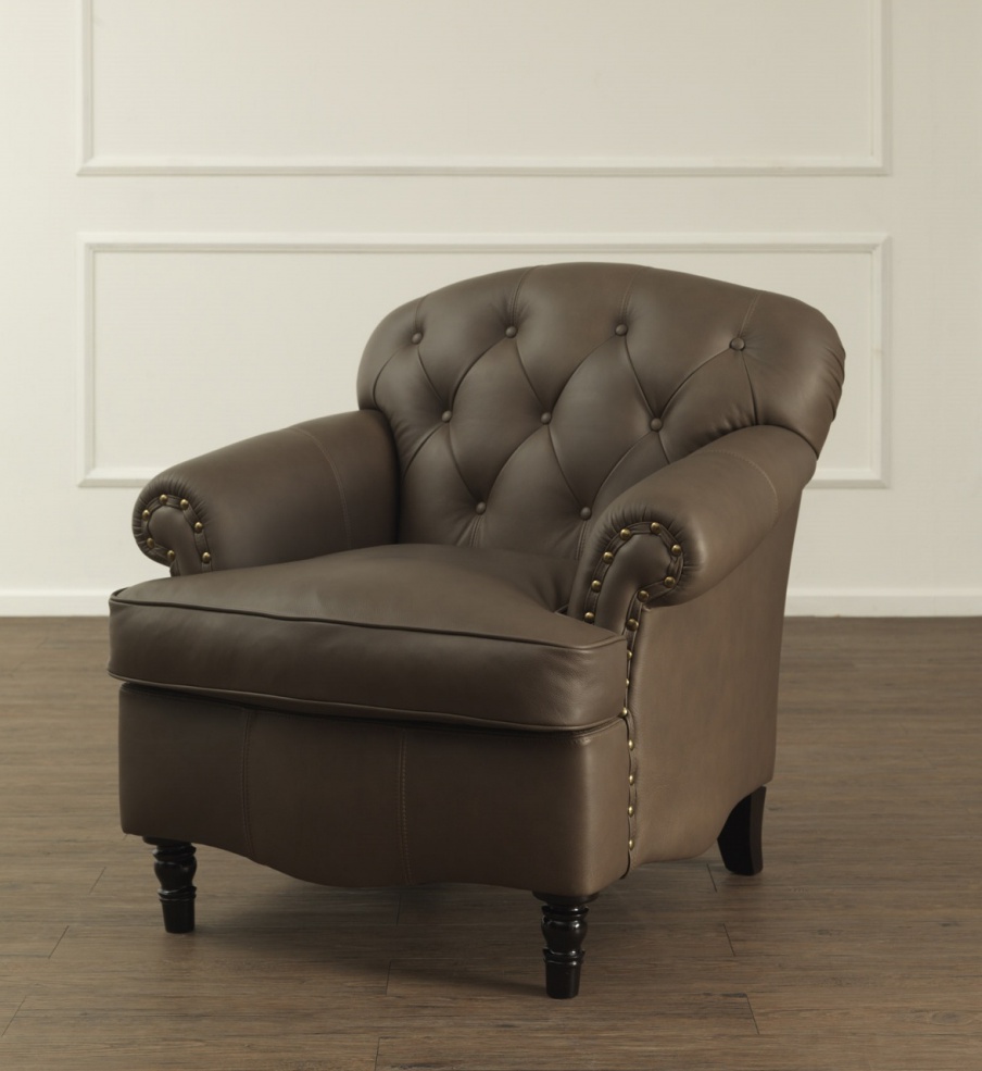 Chair in leather upholstery Margot, Galimberti Nino
