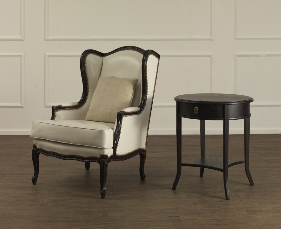 Chair in leather upholstery Wanda, Galimberti Nino
